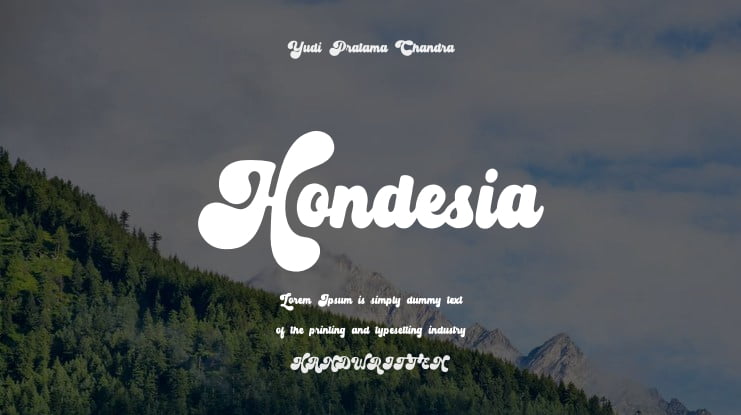 Hondesia Font