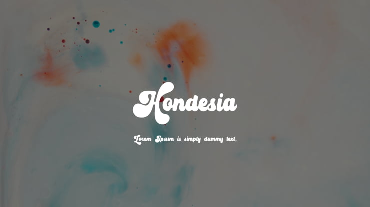 Hondesia Font