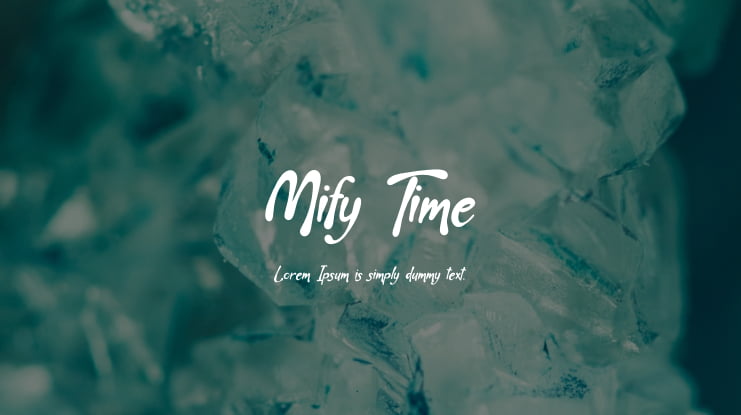 Mify Time Font