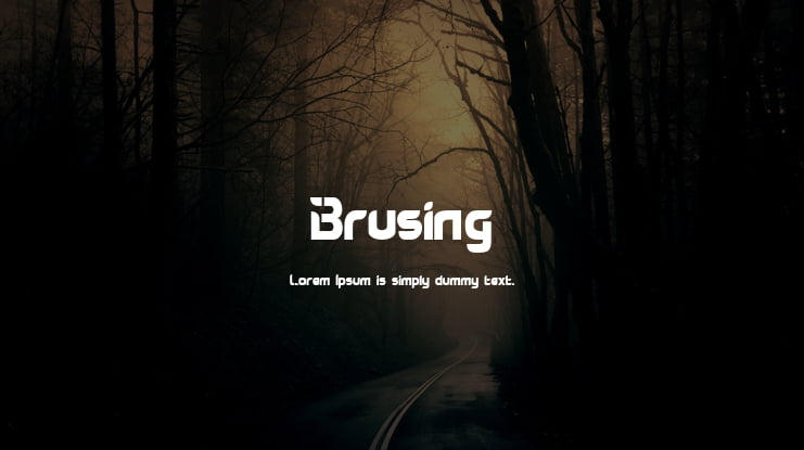 Brusing Font