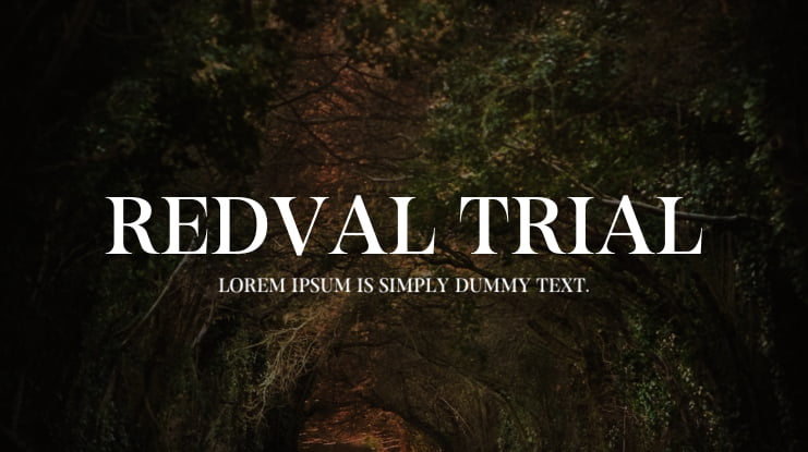 Redval Trial Font