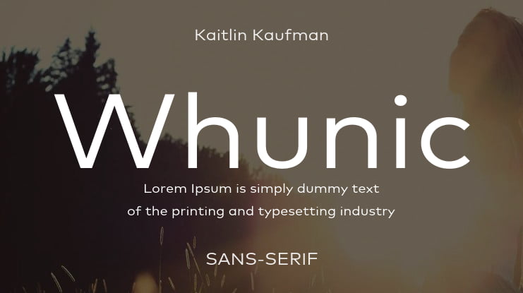 Whunic Font Family