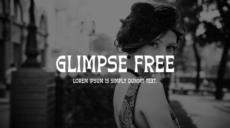 Glimpse Free Font