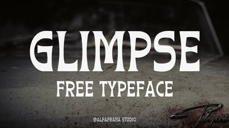 Glimpse Free Font