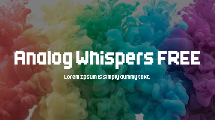 Analog Whispers FREE Font