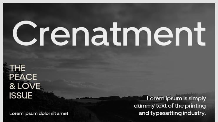 Crenatment Font Family