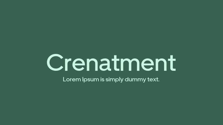 Crenatment Font Family