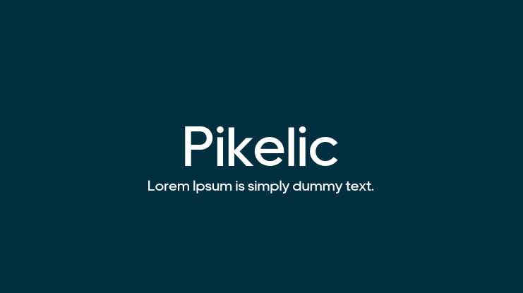 Pikelic Font Family