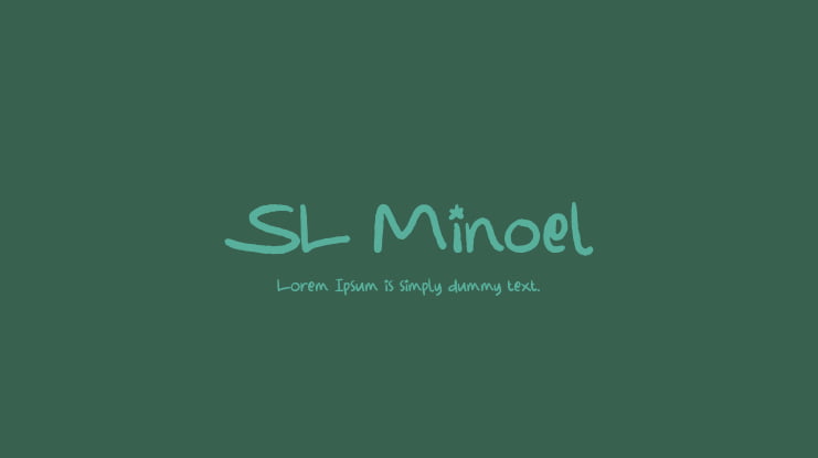 SL Minoel Font