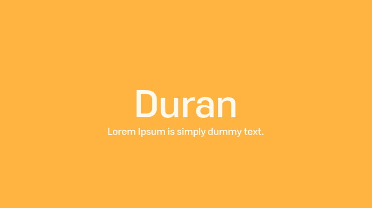 Duran Font