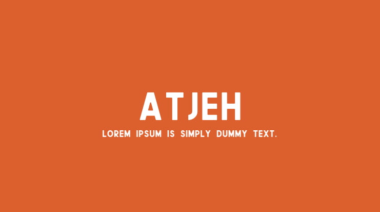 Atjeh Font