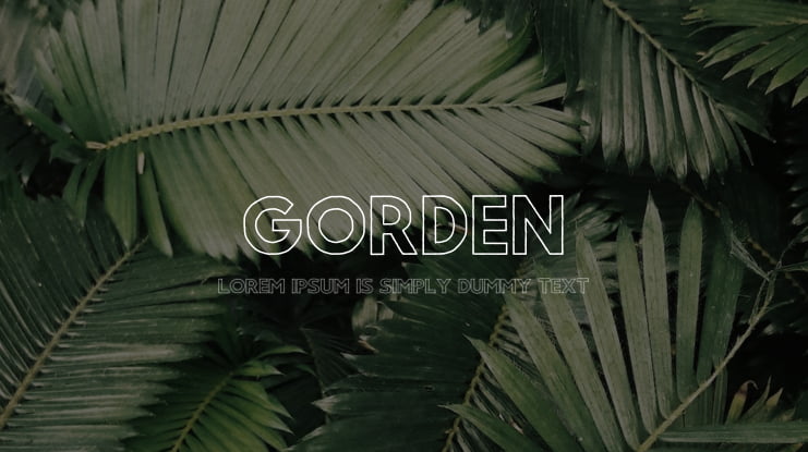 Gorden Font