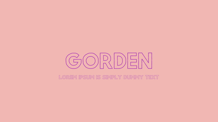 Gorden Font