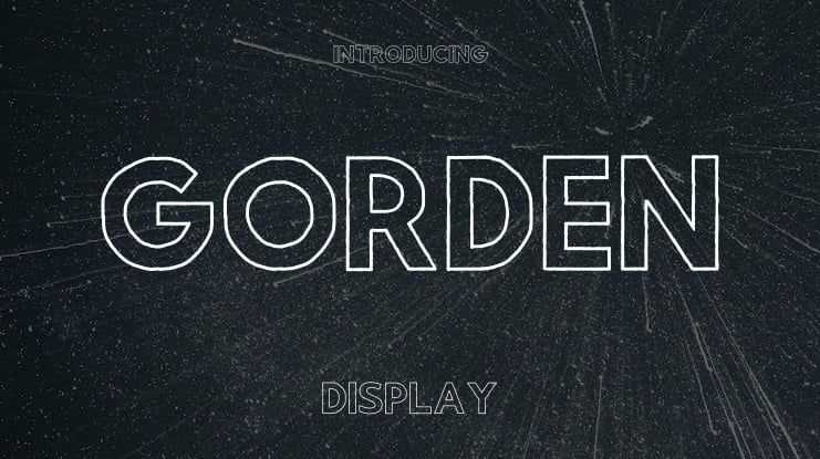 Gorden Font