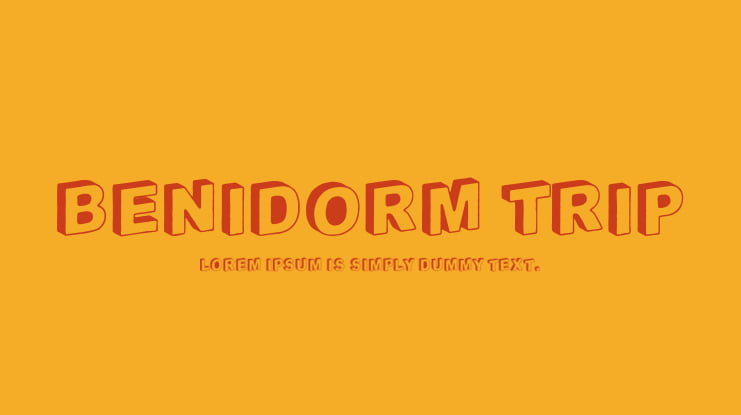 Benidorm Trip Font