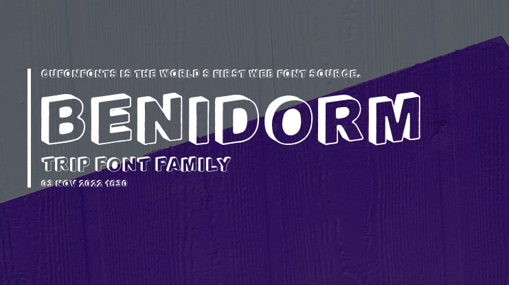 Benidorm Trip Font