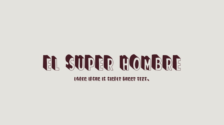 El Super Hombre Font