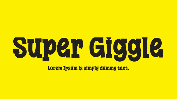 Super Giggle Font