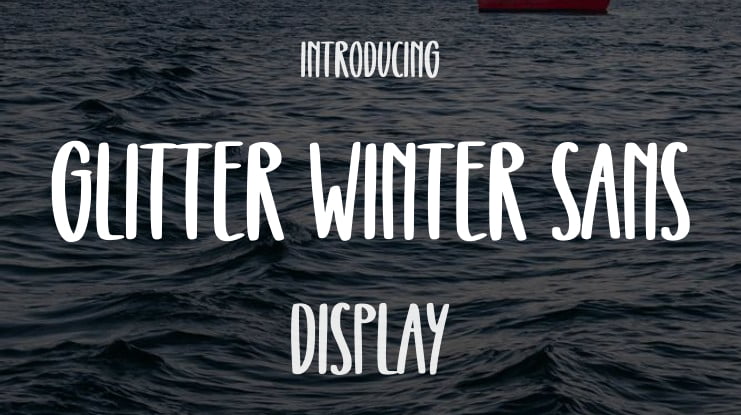 Glitter Winter Sans Font Family