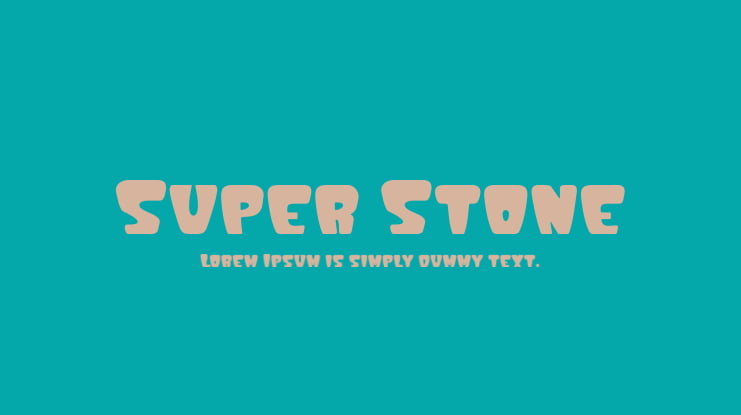 Super Stone Font