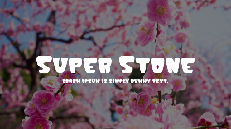 Super Stone Font