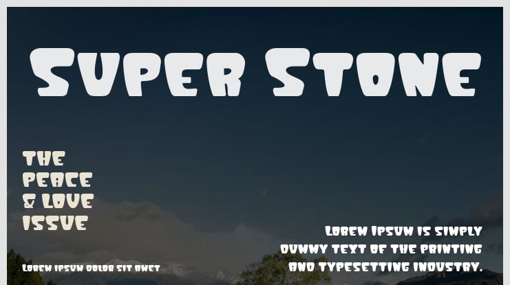 Super Stone Font