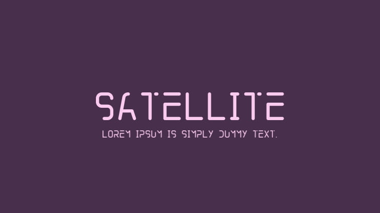 SATELLITE Font