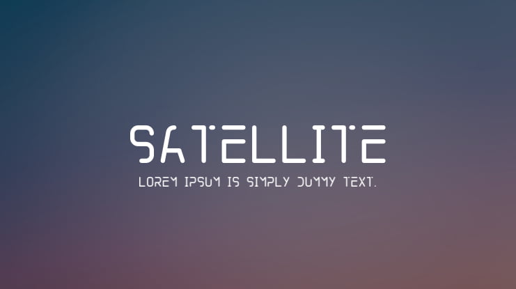 SATELLITE Font