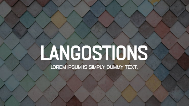 LANGOSTIONS Font