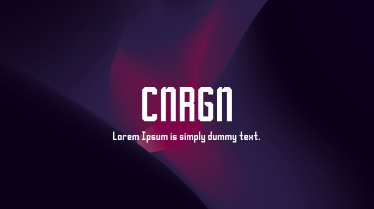 CNRGN Font