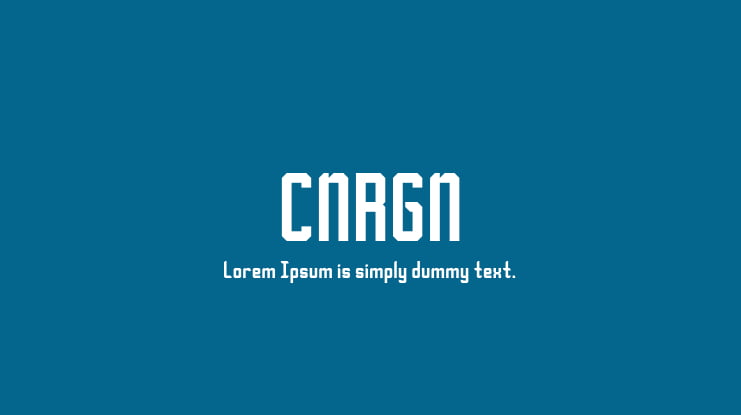 CNRGN Font