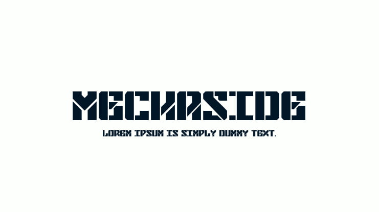 Mechaside Font Family