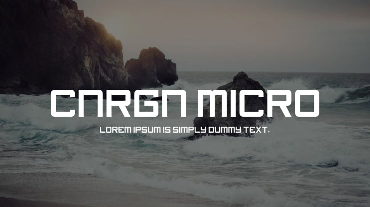 CNRGN Micro Font