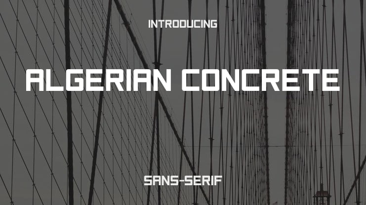 Algerian Concrete Font