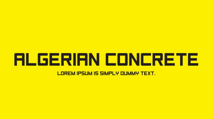 Algerian Concrete Font