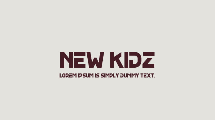 New Kidz Font