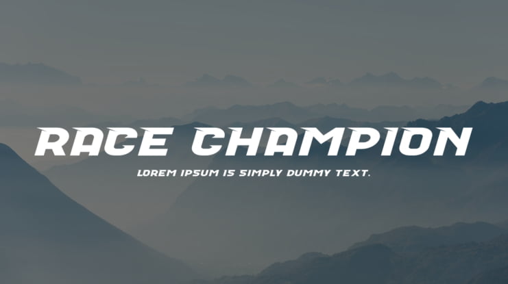 Race Champion Font