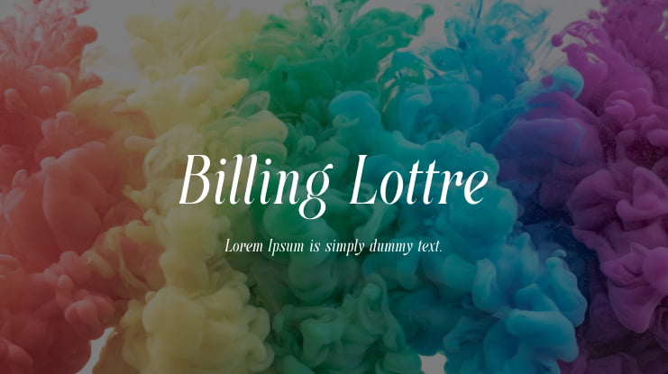 Billing Lottre Font