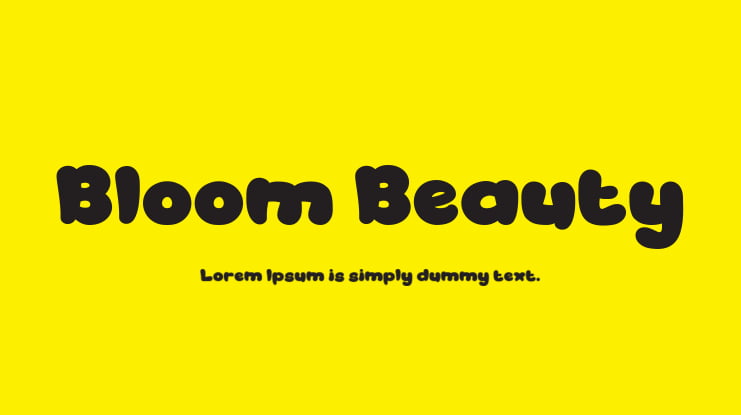 Bloom Beauty Font