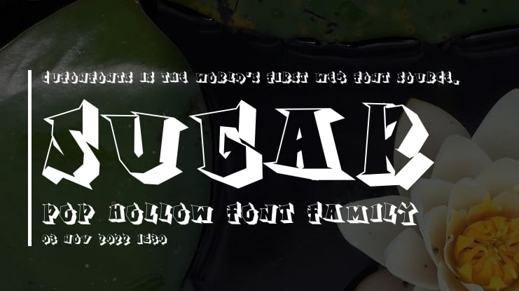 Sugar Pop Hollow Font