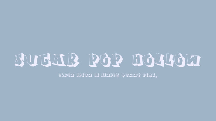 Sugar Pop Hollow Font