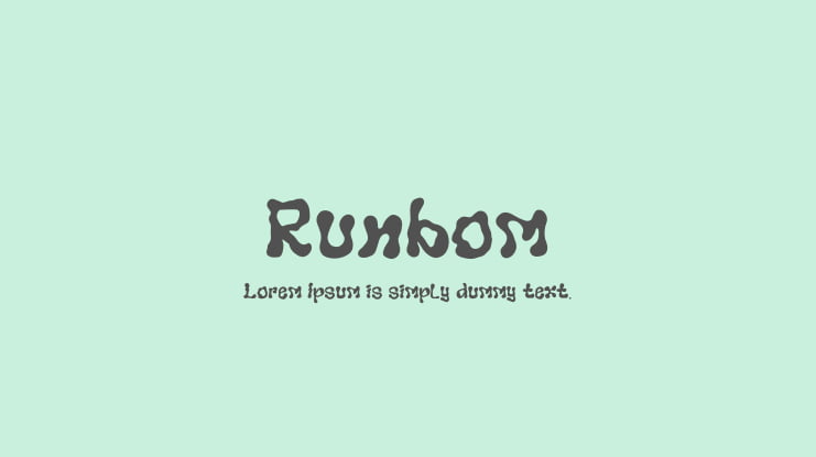 Runbom Font