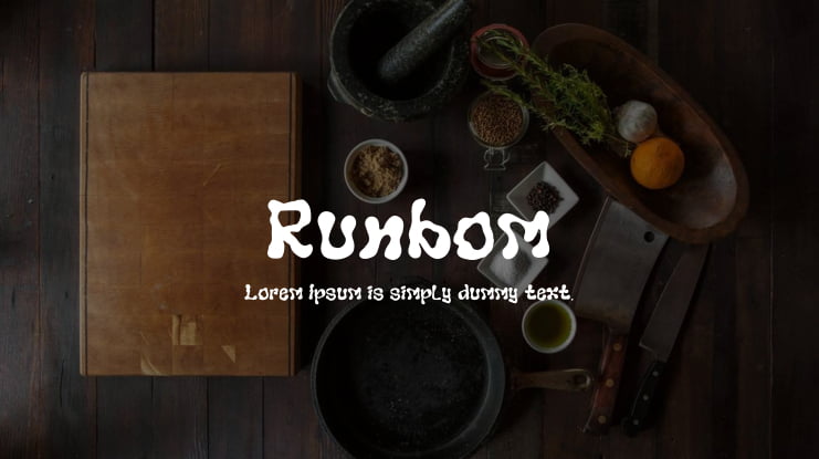 Runbom Font