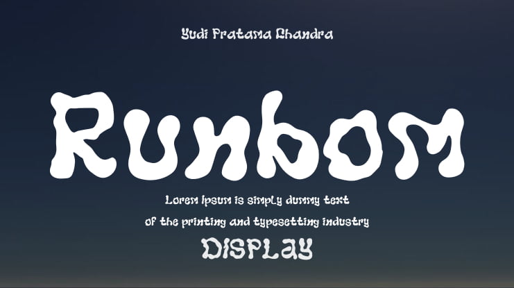 Runbom Font