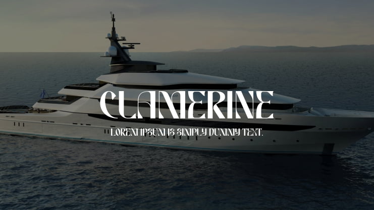 Clamerine Font