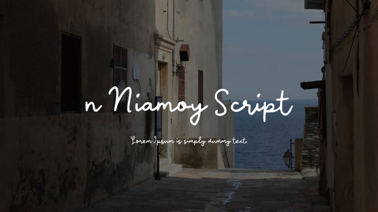 n Niamoy Script Font