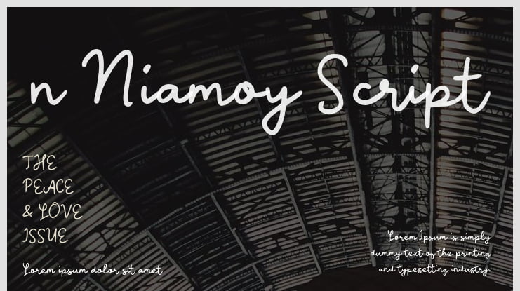 n Niamoy Script Font