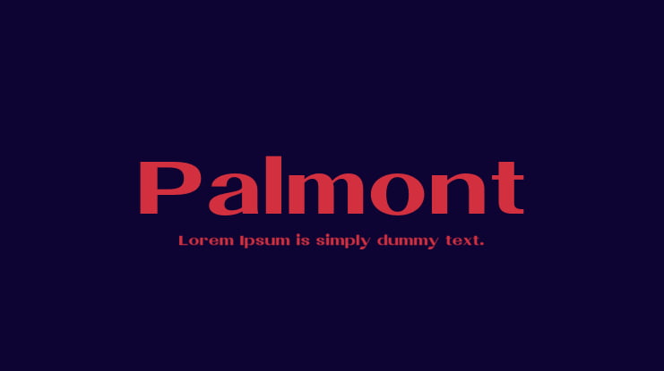 Palmont Font