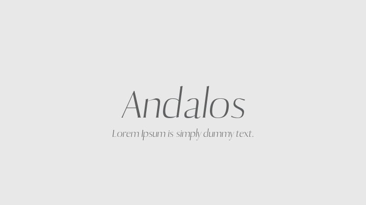 Andalos Font