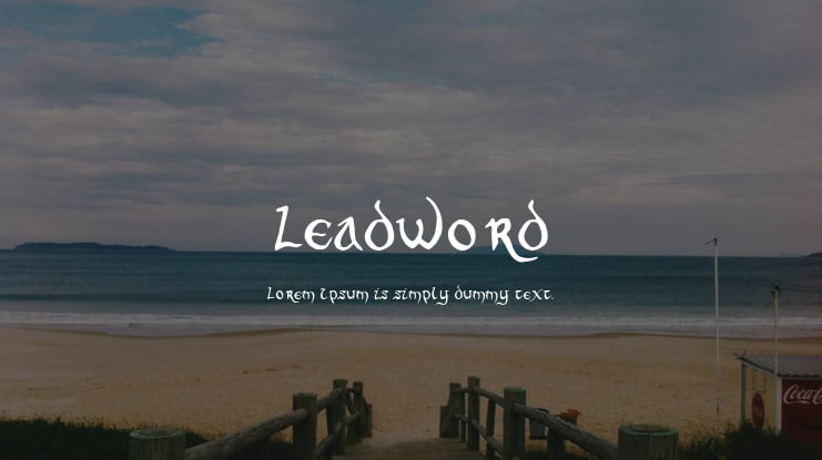 Leadword Font